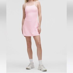 NWT!🍋🍋Lululemon Align Side-Slit Cami Strap Dress🍋🍋. Size 2. Color Pink Organza.